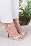 1648 Arena Skin Stylish Elegant Single Strap Thin Heeled Ankle Strap Women's Shoes - 3