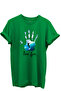 Live Free Written Surfer and Hand Printed 100% Cotton Regular Fit Unisex T-Shirt