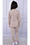 seasonal cotton long-sleeved chain braided female child bottom top suit - 3