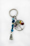 Tree of Life Keychain with Natural Stones, Gift Keychain - 6