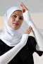 Women's Palm Long Combed Cotton Hijab Oversleeve Cream - 6