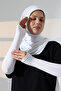 Women's Palm Long Combed Cotton Hijab Oversleeve White - 2