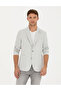 Light Gray Ex. Slim Fit Linen Blend Jacket 50285142-Vr001