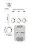 مصباح LED حديث معلق 9892 - 7 وات، 3 أوضاع إضاءة، قاعدة 10 سم، سلك قابل للتعديل 180 سم - 4