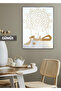 Amazing | Bohemian Religious Model with Sabr Writing | Framed Tempered Glass Table Single Vertical