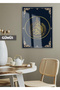 Amazing | Ayetel Course Gold Color Religious Model | Framed Tempered Glass Table Single Vertical