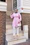 Women's Buttoned Belt Detailed Pink Shirt - 3