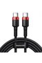 Data Cable, Type USB C, 100W, 5A, 2m, Black/Red