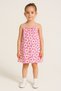 Lupinn Fashion Girl's Pink Strap Flower Pattern Summer Dress