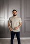 Polo Neck Regular Fit (Classic Fit) 100% Cotton Light Khaki T-Shirt - 5