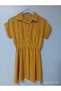 Children's Dress with Shirt Collar and Waist