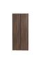 Infinity 2 Door Wardrobe with Shelves - Dark Walnut L100xW59xH230cm