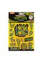 Set 200 Stickers, Ninja Turtles Model, Different Sizes, Multicolor - 2