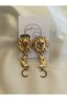 Sunny Steel Gold Earrings