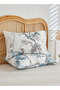 Queen size 6 pieces, duvet cover set, tree with blue and grey leaves 200x230cm. - 3
