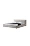 Delano 180X200 King Bed | Sturdy Modern Design Wooden Double Bed Frame Furniture | Quiet & Comfortable Beds L 234 x W 198 x H 87 cm - Grey - 3