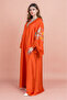 Shimmer Detail Sleeves Embroidered Jalabiya - 2