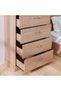 Zirco Chest of 4 Drawers - Brown Oak - Stylish & Durable Bedroom Storage - 2-Year Warranty - 4