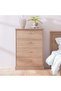 Zirco Chest of 4 Drawers - Brown Oak - Stylish & Durable Bedroom Storage - 2-Year Warranty