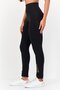 Women Sportswear Fit Pull On Training Leggings, Black - 4