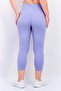 Women Dri Fit Brand Logo Training Crop Tights, Light Lavender - 3