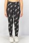 Women High Waist Allover Print Cropped Leggings, Multicolor