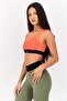 Women Lightly Padded Training Sports Bra, Orange - 2