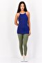 Women Sportswear Fit Sleeveless Training Tank Top, Navy Blue - 4