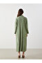 Nevavm Shirt Collar Linen Look Dress with a Difference - 4