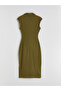 Nevavm Textured Shirred Shirt Dress with a Difference - 6