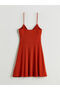 Trendlucky Heart Collar Rope Strap A-Line Dress with Difference - 6