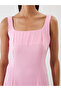 Pile Detailed Waist-Slit Dress - 3
