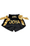 Art Black Ribbon Detailed Kick Boxing Muay Thai Shorts