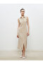 Nevavm Textured Crepe Shirt Dress with a Difference - 2