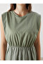 Original Oval Neck A-Line Dress - 3
