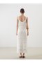 Vizyon New Season V-Neck Openwork Women's Knitwear Dress - 8
