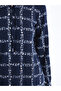 Lcw Gracenavy Blue Tie Neck Patterned Women's Tunic - 4