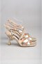 Seç 8373 Evening Shoes (Heel Height: 9.5 cm) Gold - 3
