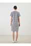 Lcw Polo Neck Striped A-Line Dress Fashion - 4