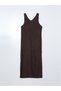 V-Neck Women's Knitwear Dress - 6