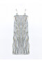 Trendlucky V-Neck Striped Satin Dress with String Straps - 6