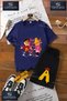 Children's Unisex "Alvin 2Li Girl's Squirrel" Custom Printed Crew Neck T-Shirt - Shorts Set