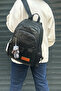 Women's Black Imported Washable Leather School & Backpack Shopper Suitable for Daily Combinations 2310000Mh - 2