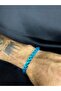 Cancer Blue Glass Bead Natural Stone Bracelet - 2