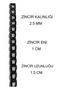Bag Chain Anthracite Color Spring Hook Stainless Nickel Metal Bag Strap Chain Length: 120 cm - 4