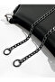 Bag Chain Anthracite Color Spring Hook Stainless Nickel Metal Bag Strap Chain Length: 120 cm