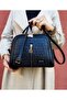 Justpolo Women's Black 4 Compartment Hand and Shoulder Bag - 3