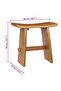 Stool Solid Teak Wood - 3