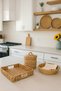 3-Piece Handmade Wicker Tray - Decorative Basket - Wicker Basket - 2