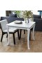 Dining Table 80x80x76 cm High Gloss White